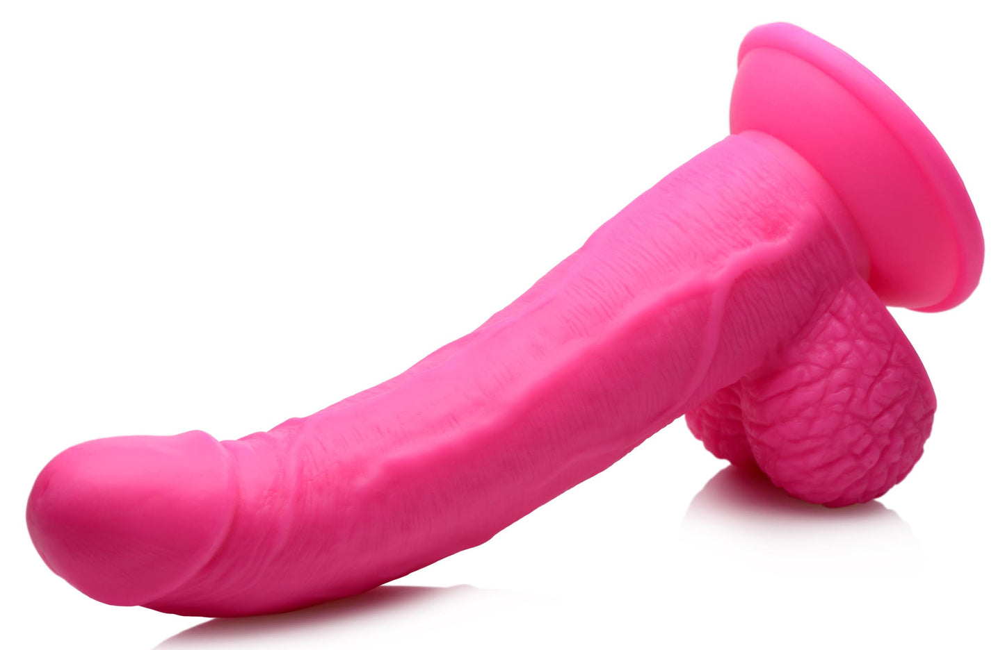 7.5 Inch Dildo With Balls - Pink