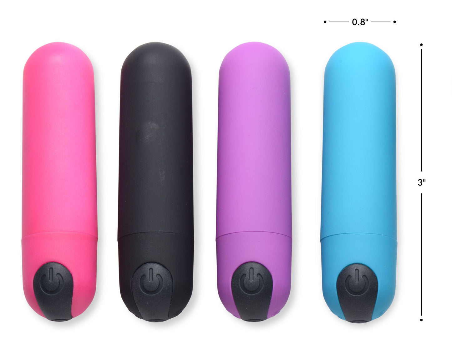Vibrating Bullet With Remote Control - Purple